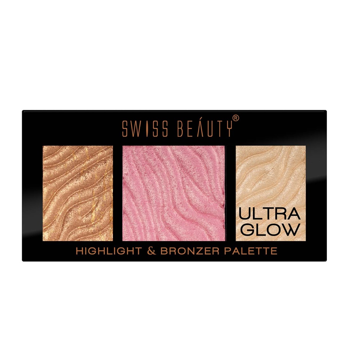 Swiss Beauty Ultra Glow Highlight And Bronzer Palette - 3, 12gm