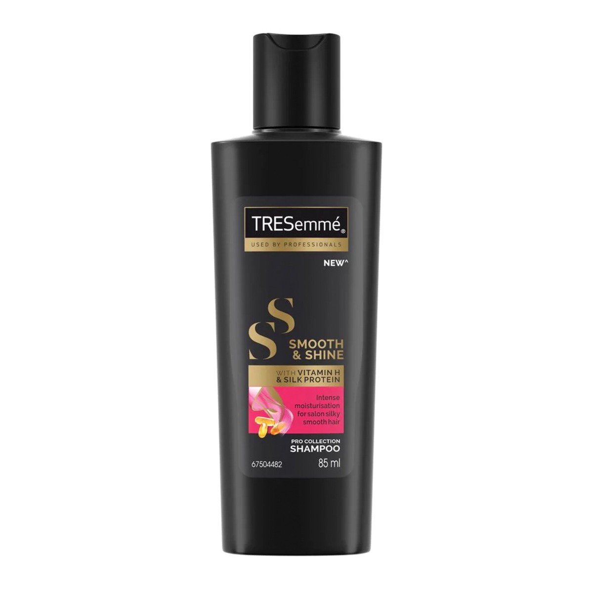 TRESemme Smooth & Shine Shampoo, with vitamin H & Silk Protein, 85ml