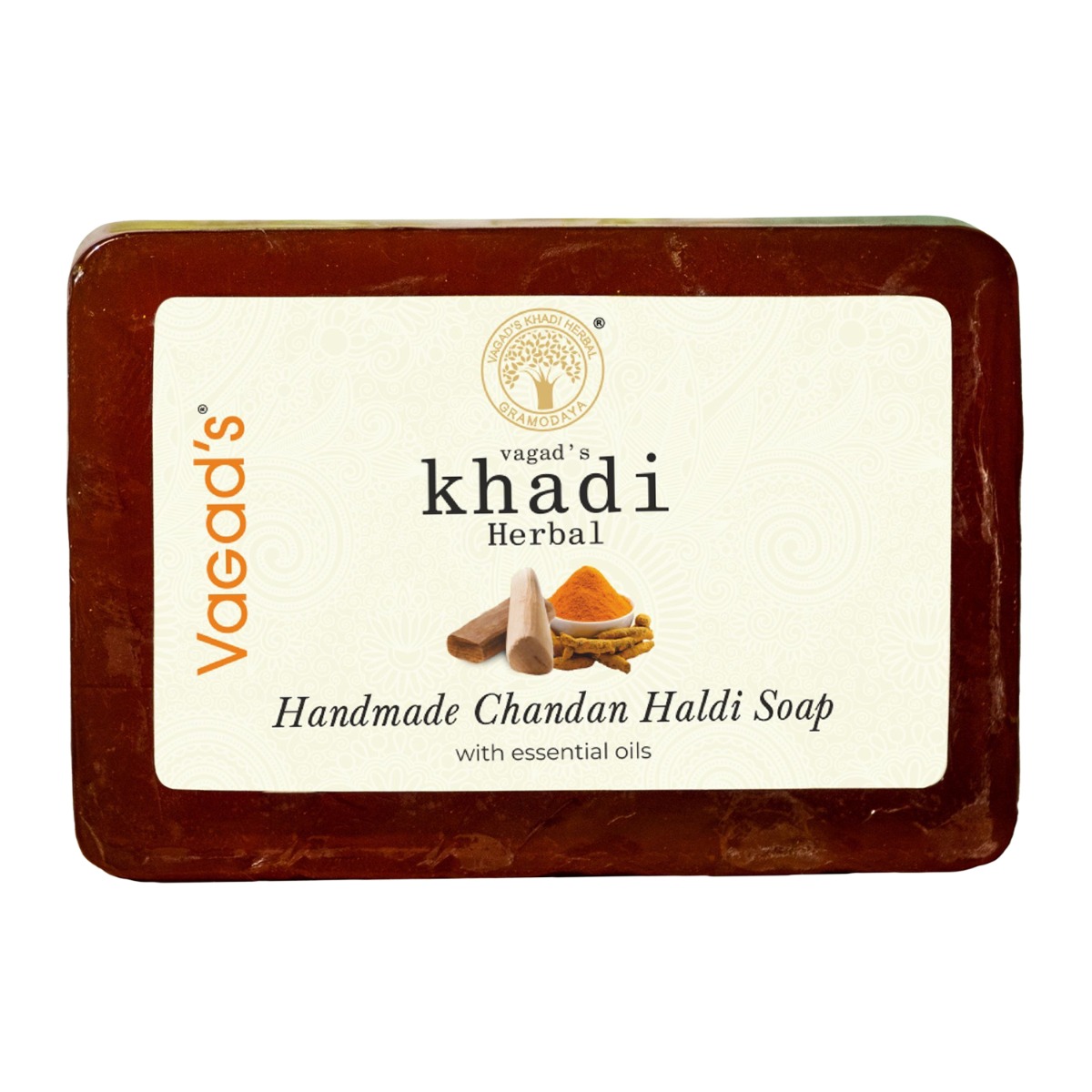 Vagad's Khadi Chandan-Haldi Soap, 125gm