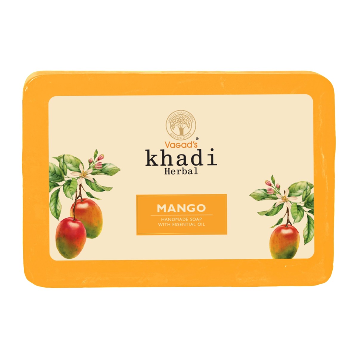 Vagad's Khadi Mango Handmade Soap, 125gm