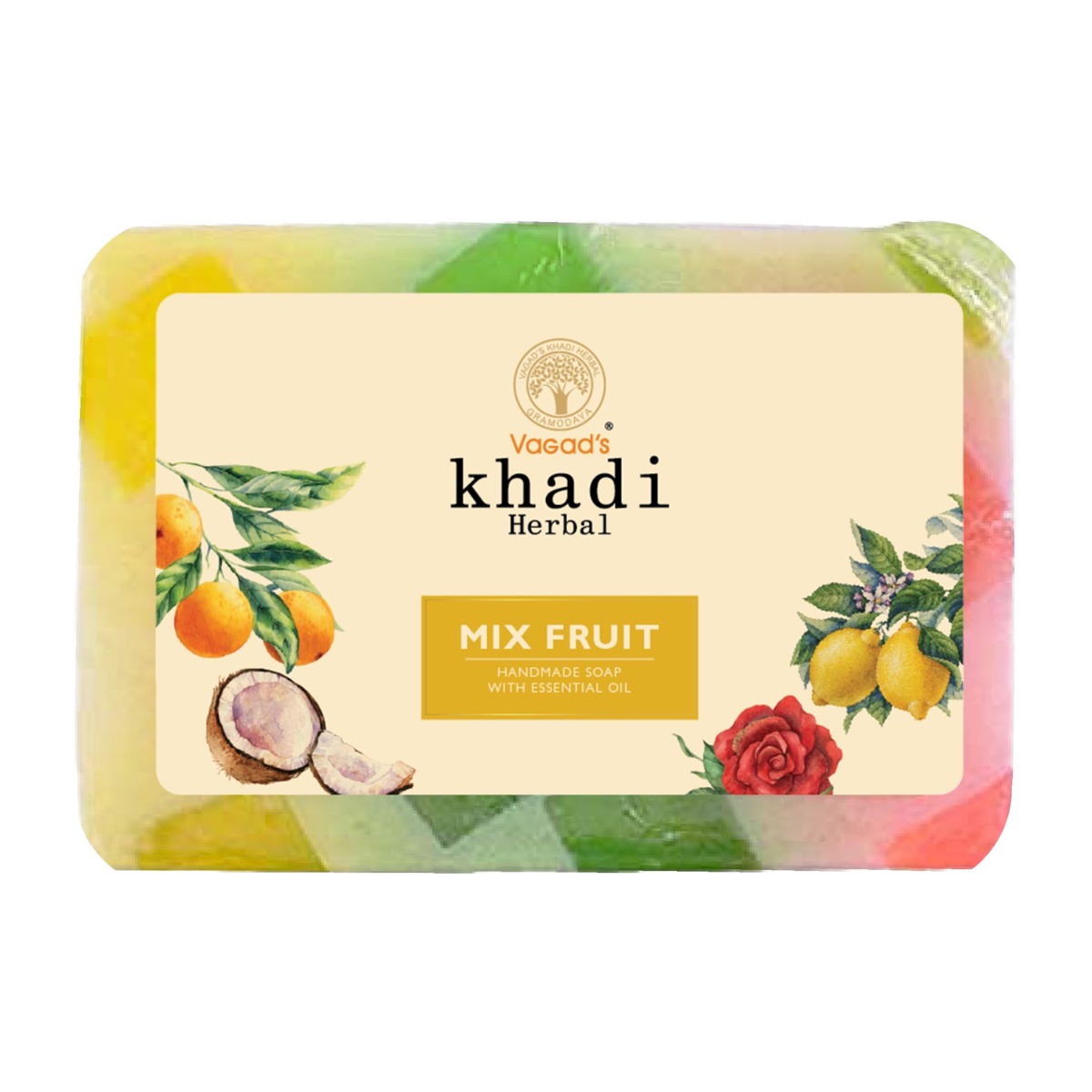 Vagad's Khadi Mix Fruit Handmade Soap, 125gm