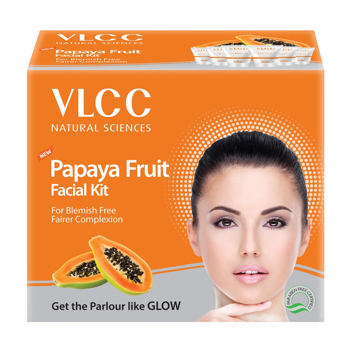 VLCC Papaya Fruit Single Facial Kit, 60gm