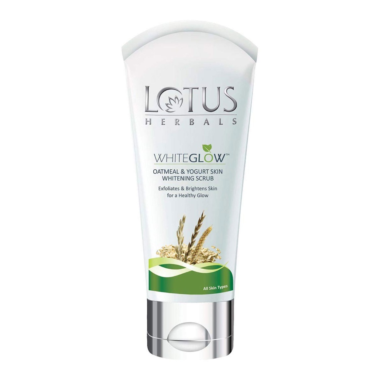 Lotus Herbals White Glow Oatmeal And Yogurt Skin Whitening Scrub, 50gm