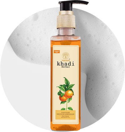 Buy Vagad's Khadi Orange & Lemongrass Face Wash Online