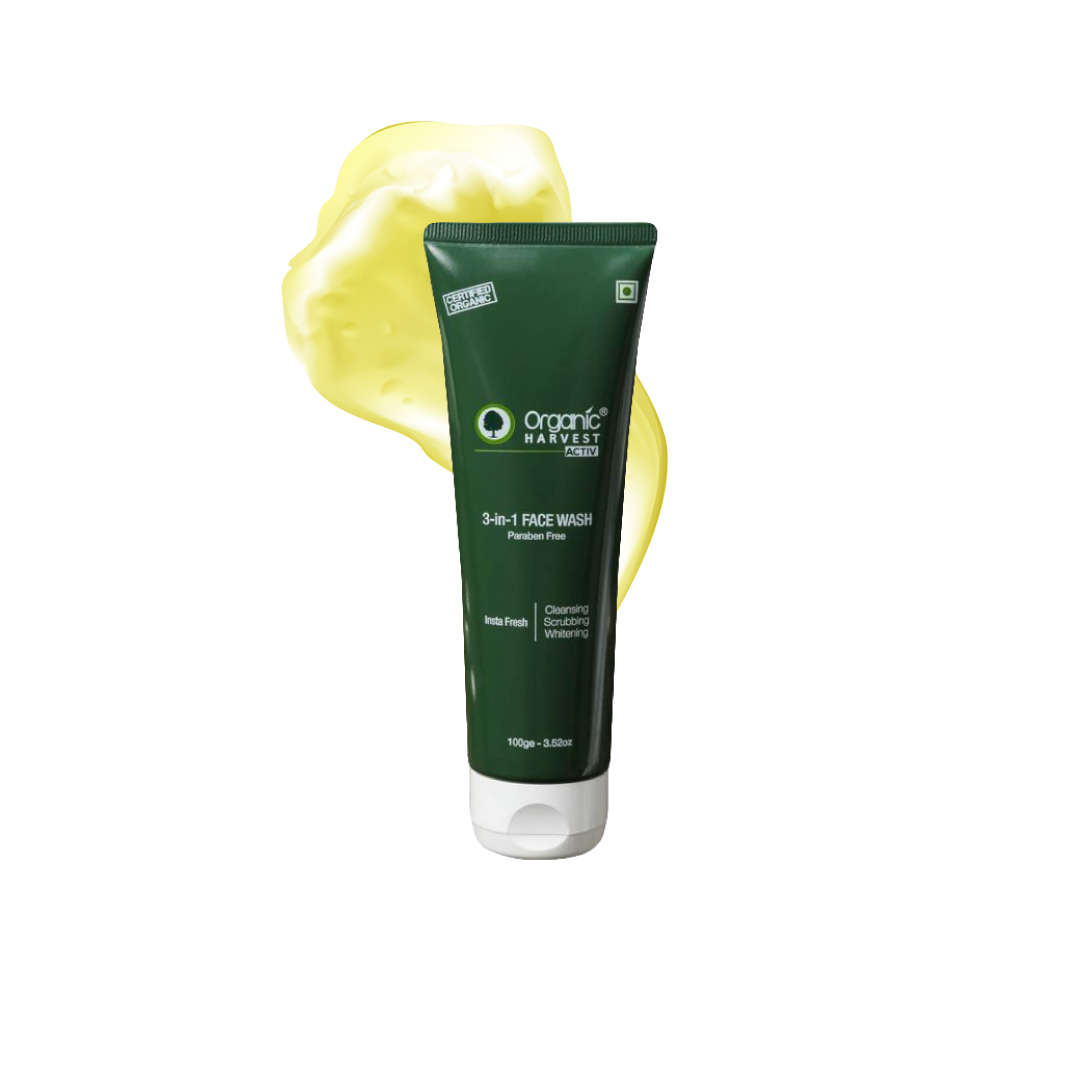 Organic Harvest 3-In-1 Face Wash