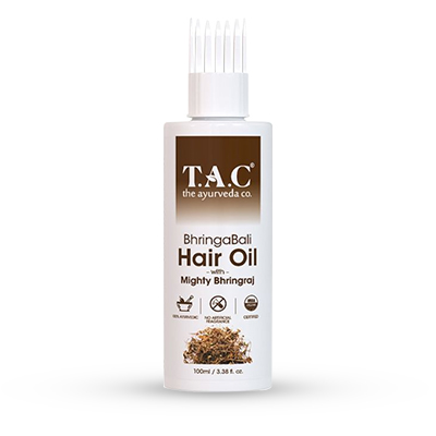 Buy T.A.C. - The Ayurveda Co. Bhringabali Hair Oil with Mighty Bhringraj Hair Growth Miracle Online